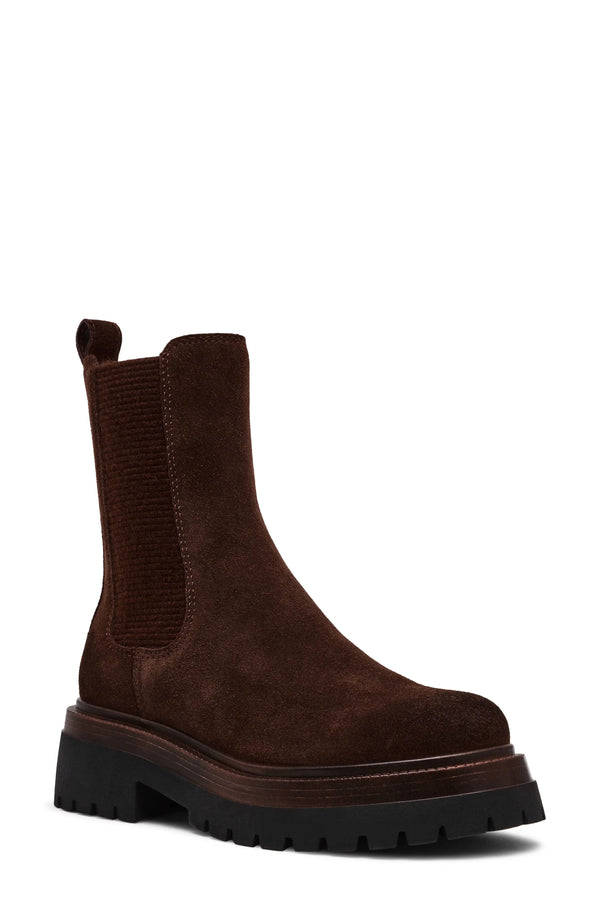 Blitzen Platform Chelsea Boot - Brown Suede