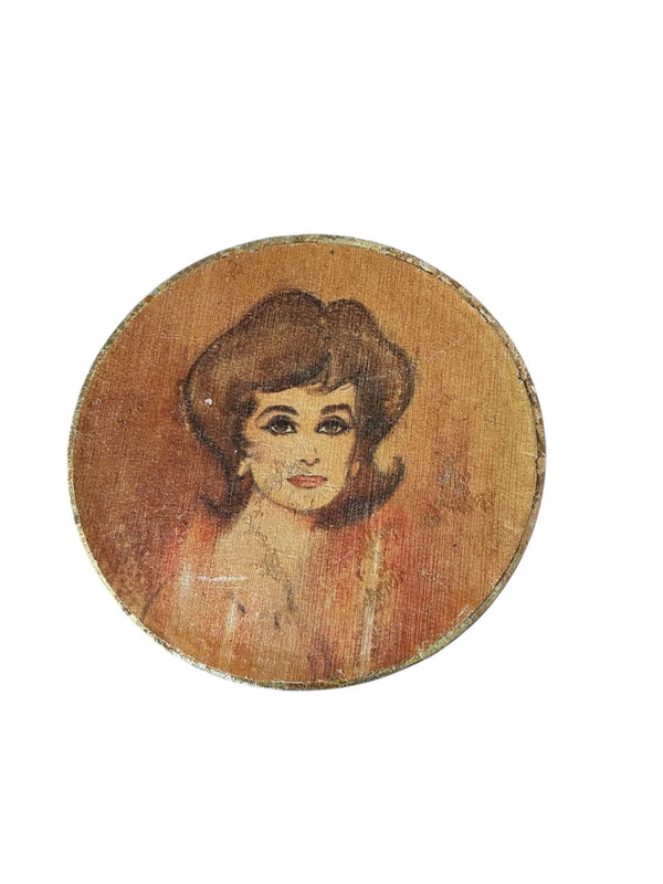 Vintage 1950's Avon Face Powder with Female Portrait