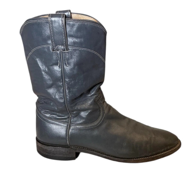 Vintage Y2K Justin Roper Rodeo Leather Western Cowgirl Boots 9.5/10