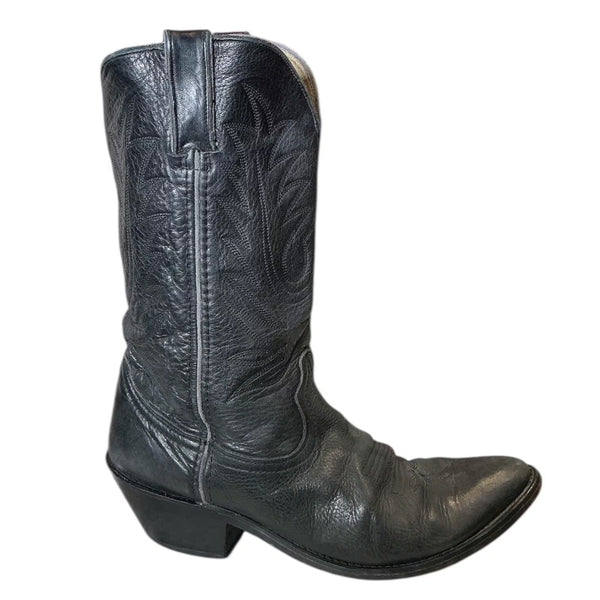 Vintage Y2K Durango Black Rodeo Leather Cowgirl Boots 8