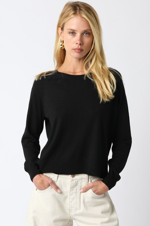 Natalie Relaxed Fit Knit Sweatshirt