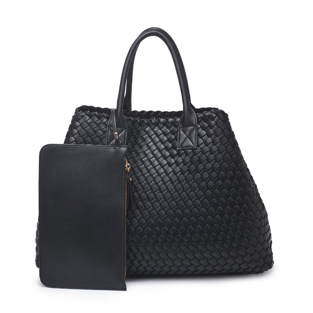 Ithaca Woven Intrecciato Vegan Leather Tote Bag