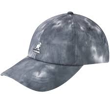 Kangol Washed Baseball Cap Hat - Grey/White