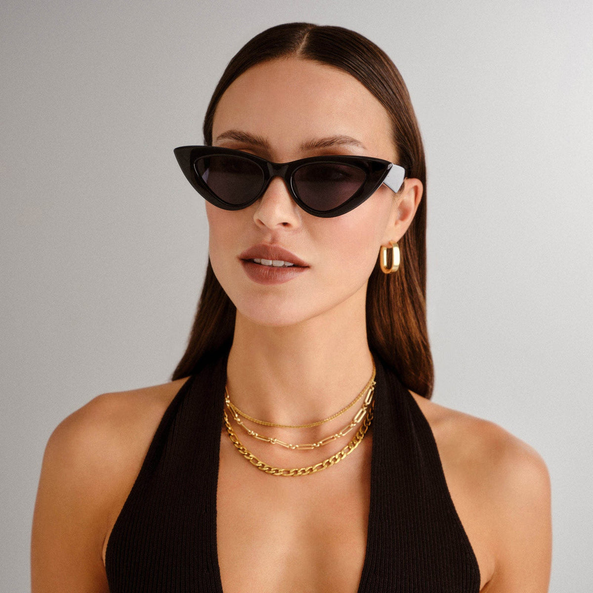 Hypnosis Cat Eye Sunglasses - Black