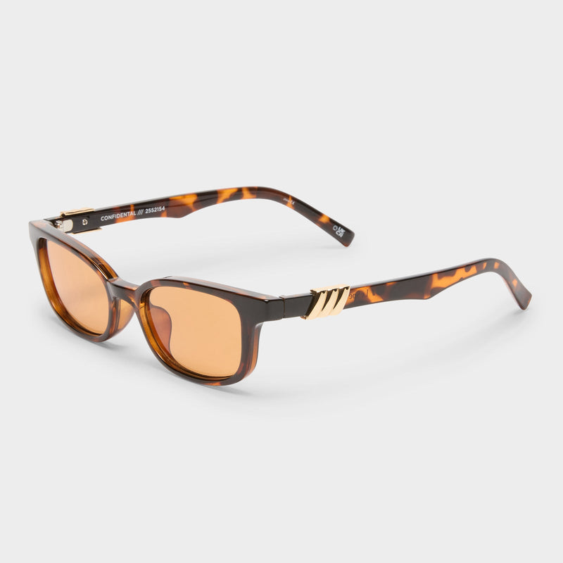 Confidential Librarian Sunglasses - Dark Tort