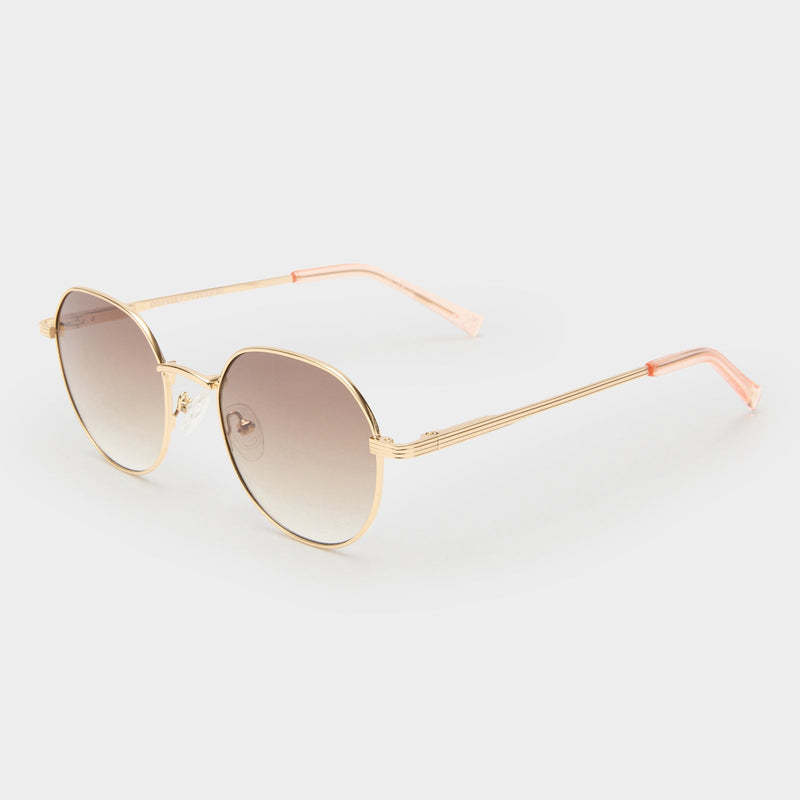 Odyssey Gold Frame Sunglasses - Gold