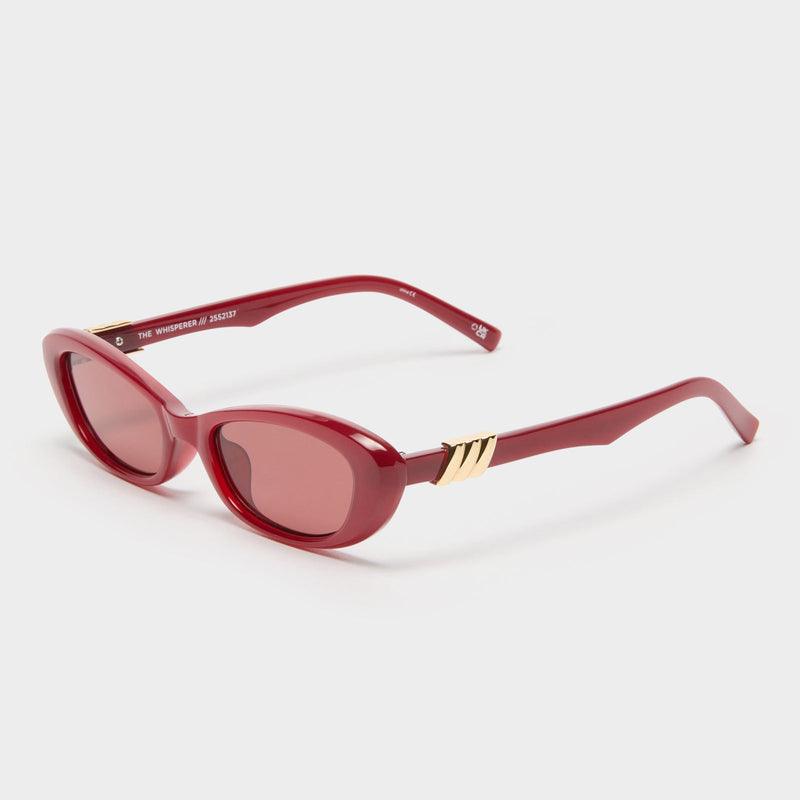 The Whisperer Cat Eye Sunglasses - Garnet
