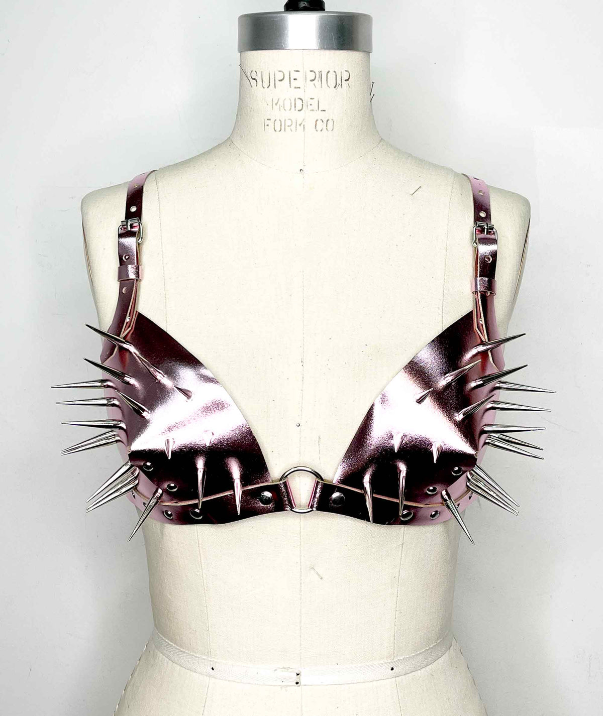 Andromeda Leather Spiked Bralet