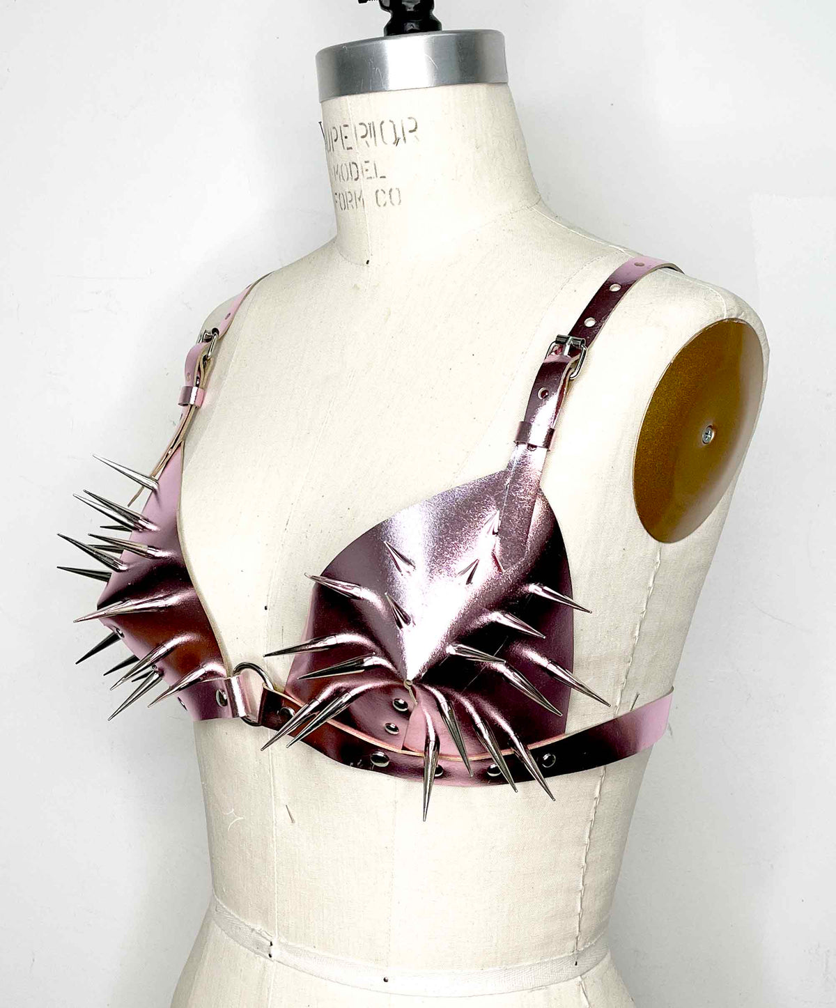 Andromeda Leather Spiked Bralet