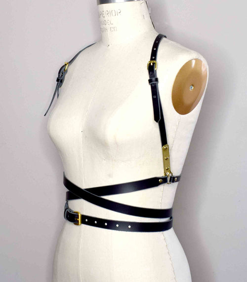 Nymph Wrap Around Strappy Leather Harness