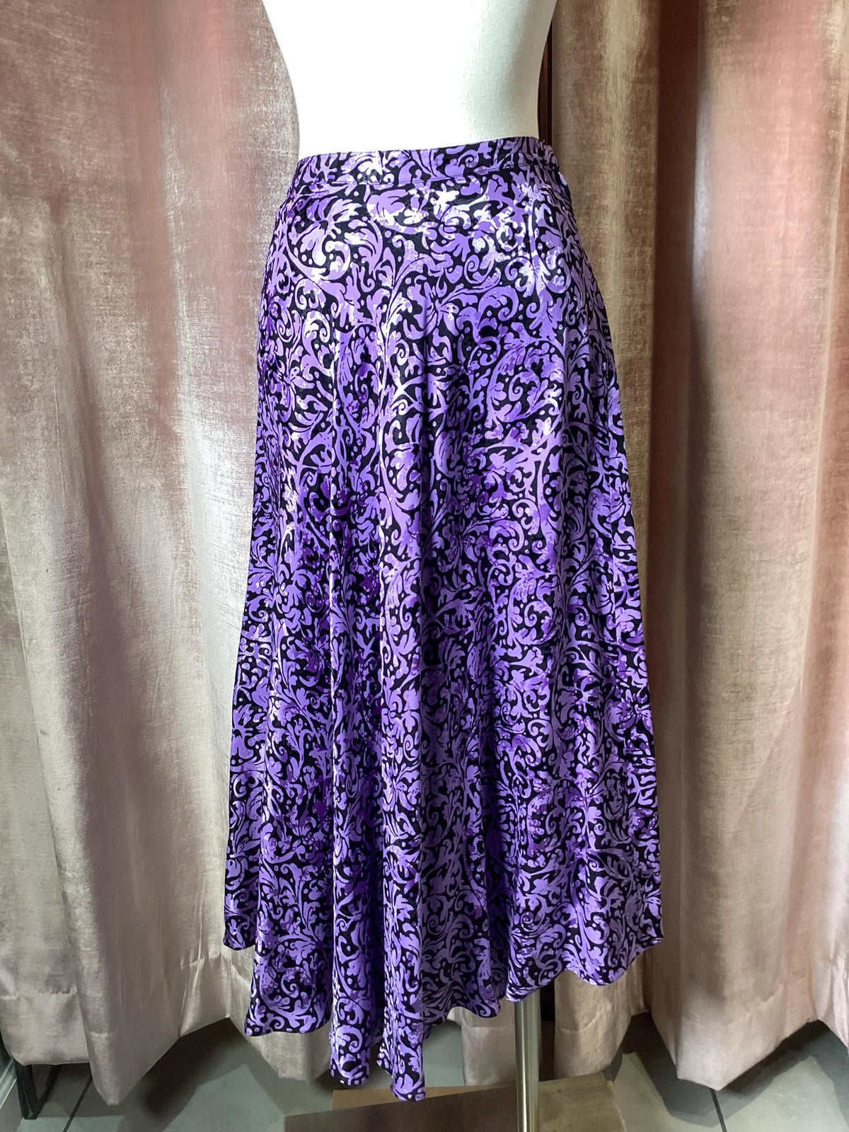 Vintage 1990’s purple Floral marry London 2 pc skirt set - medium