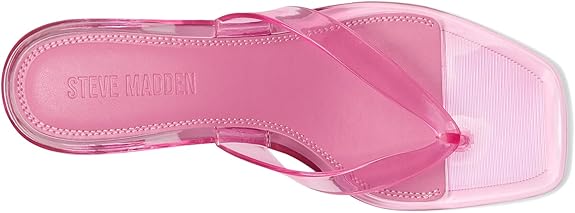 Tracie Y2K Jelly Thong Kitten Heel Sandal -  Pink