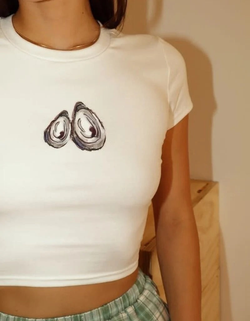 Tianna Oyster Baby Tee