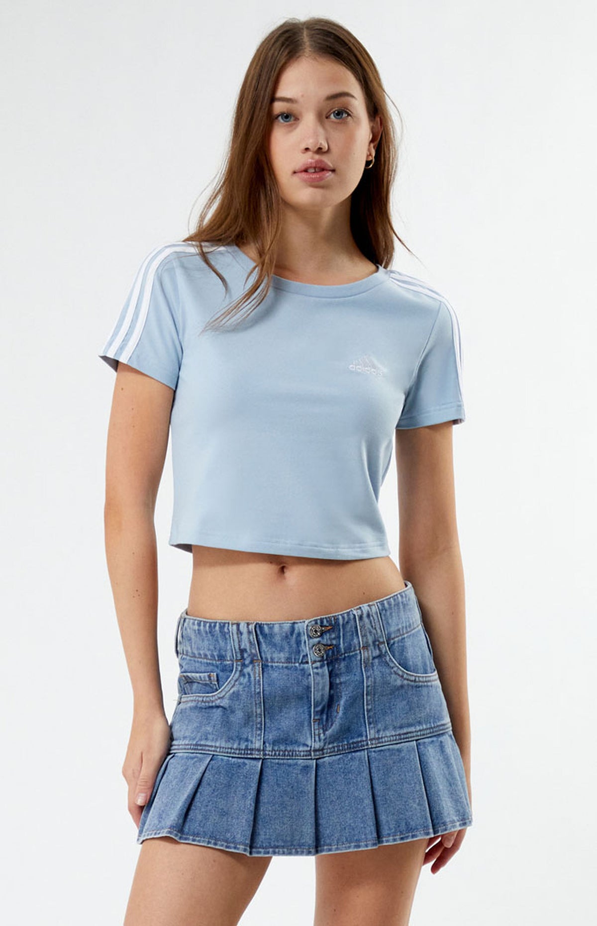 Adidas Women's W3S Baby Crop T Shirt XL