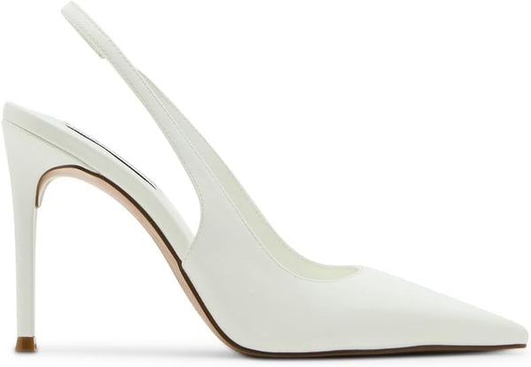 Reyes Genuine Leather Sling Back Hi Heel Pumps
