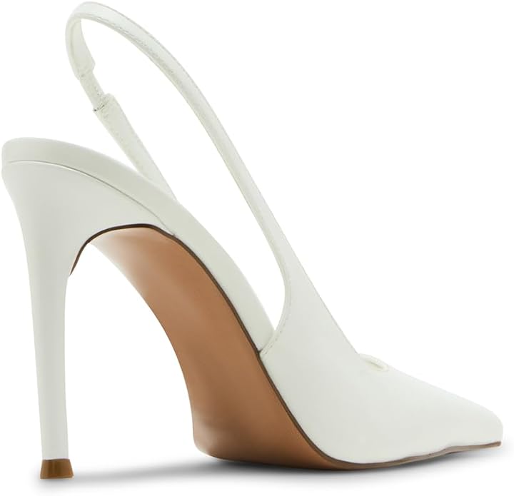 Reyes Genuine Leather Sling Back Hi Heel Pumps