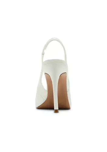 Reyes Genuine Leather Sling Back Hi Heel Pumps