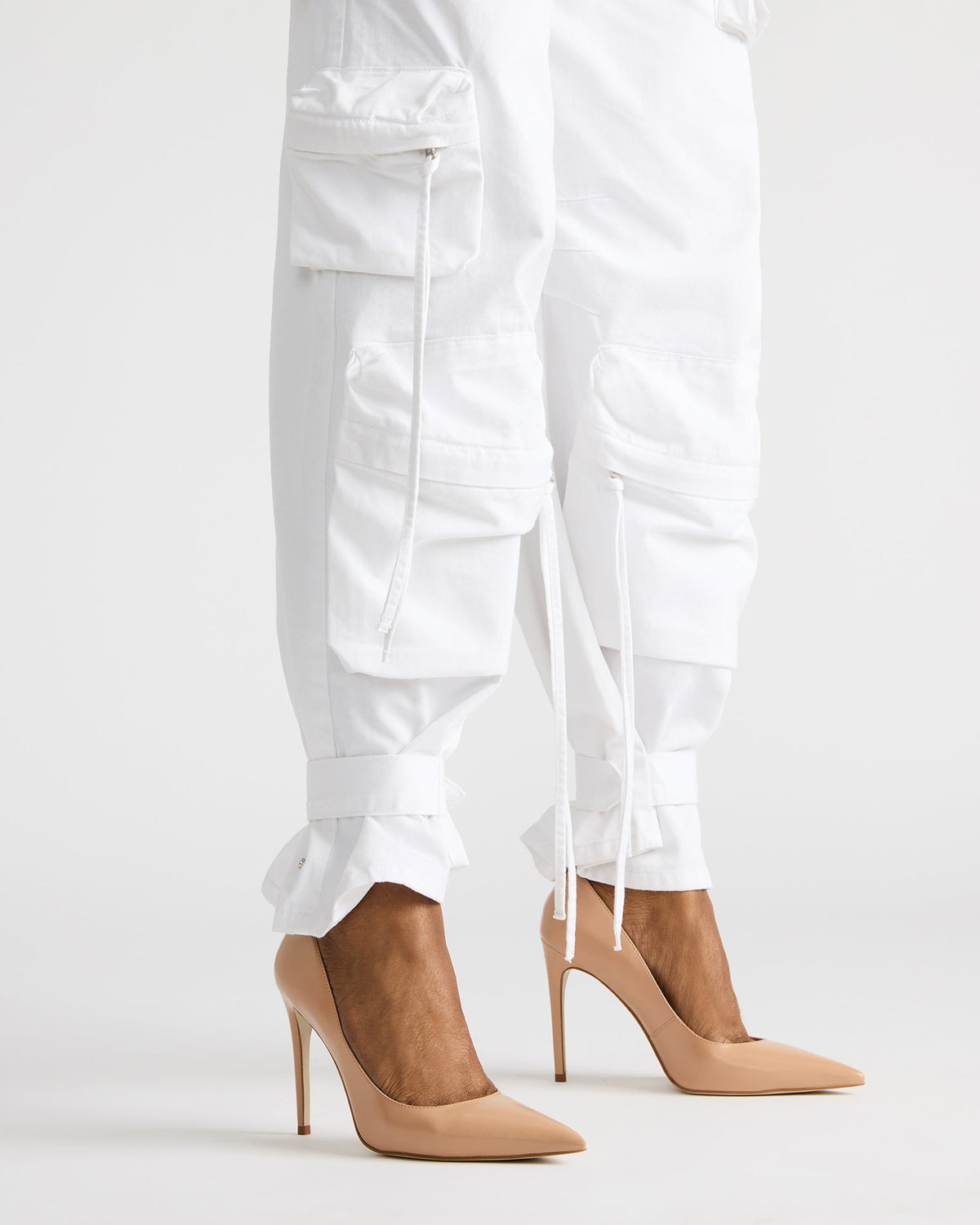 nude leather heels