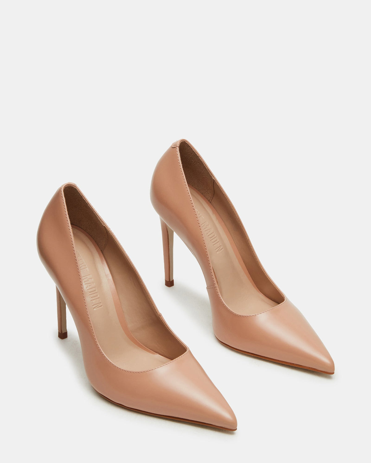 nude leather heels