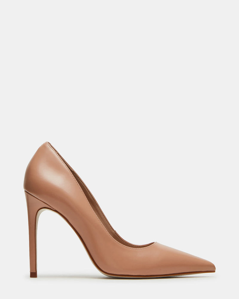 nude leather heels