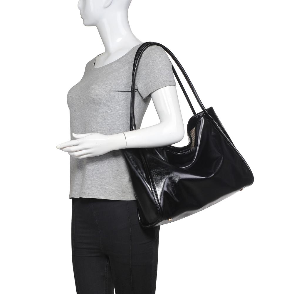 Doris Shoulder Tote Oversize Bag - Black