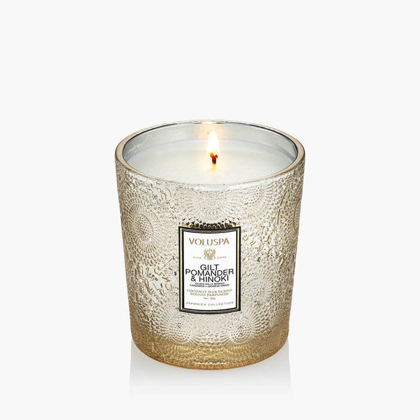 Gilt Hinoki & Pomander 6.5 oz Classic Candle