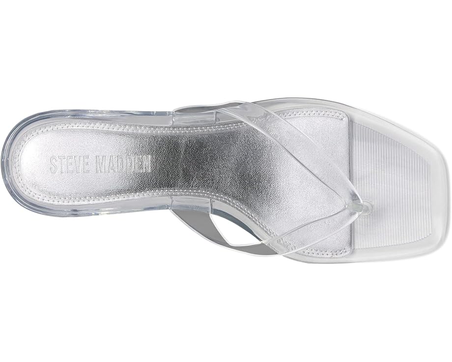 Tracie Y2K Jelly Thong Kitten Heel Sandal - Clear