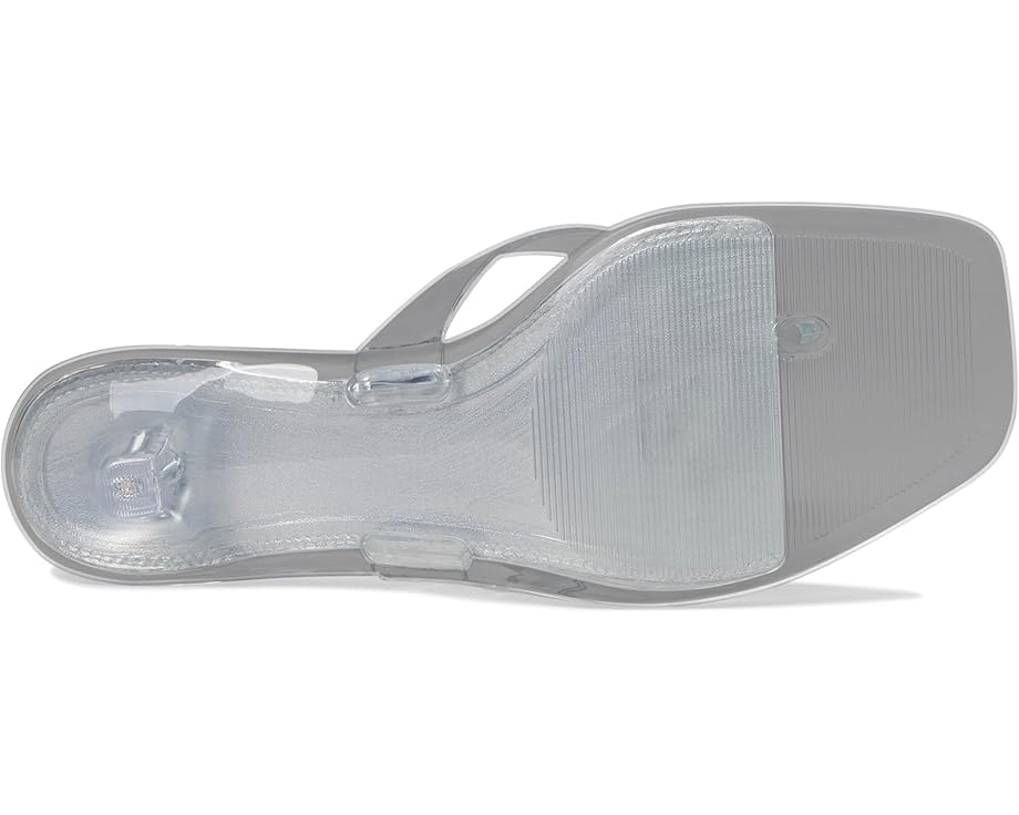 Tracie Y2K Jelly Thong Kitten Heel Sandal - Clear