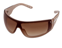 Leo Sun Scorpio Moon Y2K Mask Sunglasses - Brown/Brown Gradient