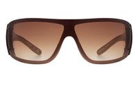 Leo Sun Scorpio Moon Y2K Mask Sunglasses - Brown/Brown Gradient