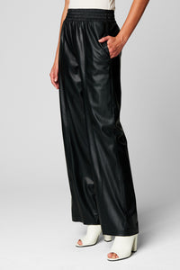 Blank NYC Off The Record Wide Leg Vegan Leather Pants