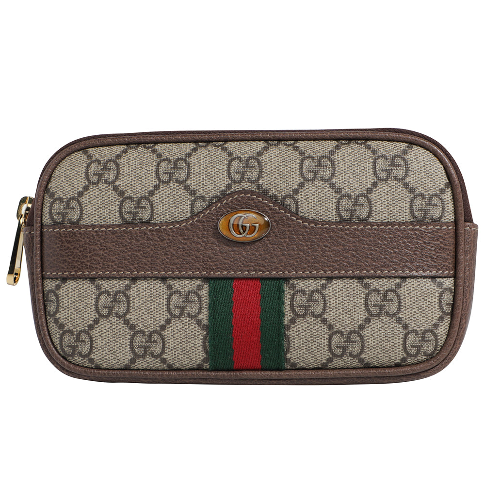 Gucci Ophidia GG Logo Monogram Leather Fanny Pack Belt Bag