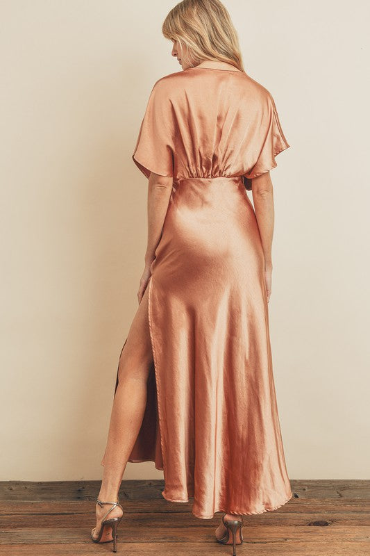 Greta Garbo 30s Style Blouson Slip Maxi Slip Gown