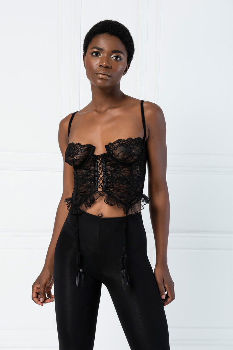 Lia Ruched 3pc Mesh Sheer Bandeau Crop Top Skirt Set – Mint Market