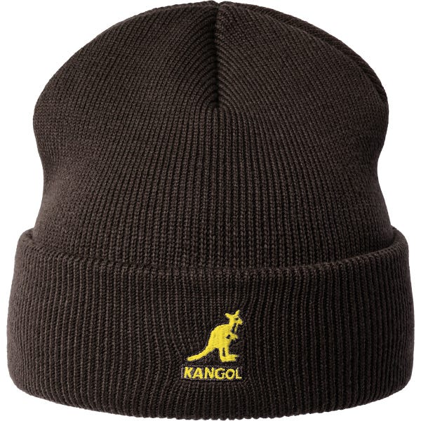Kangol Acrylic Cuff Pull On Beanie Hat - Peat Brown