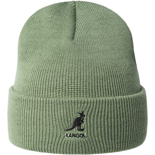 Kangol Acrylic Cuff Pull On Beanie Hat - Oil Green