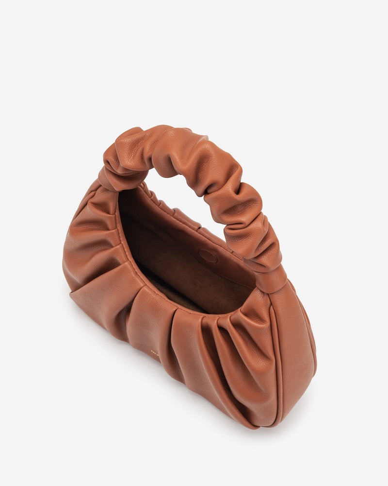JW Pei Gabbi Vegan Leather Scrunchie Shoulder Bag - Nutella