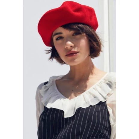 Kangol Modelaine Wool French Beret - Camel