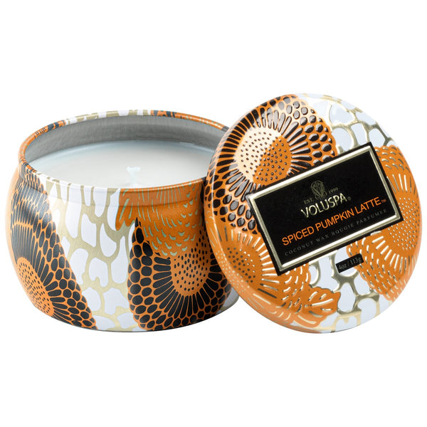 VOLUSPA SPICED PUMPKIN MINI TIN CANDLE