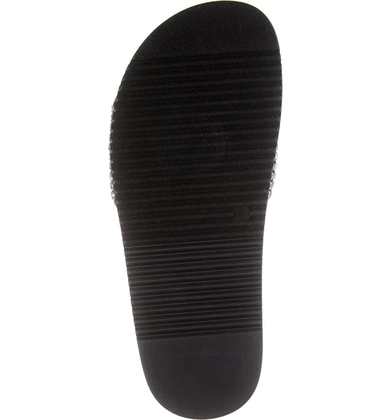 Steve Madden - Marren - Rhinestone Slide Sandals - Black