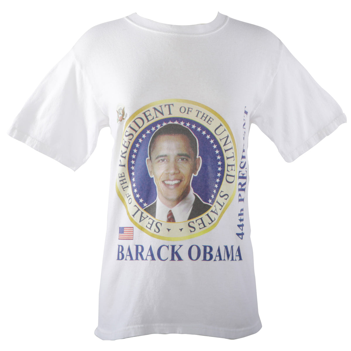 Vintage Barack Obama President Crew Neck T Shirt