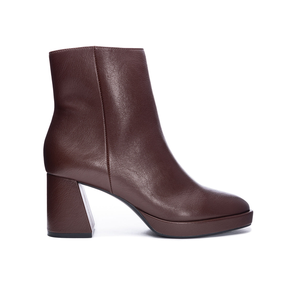 Chinese Laundry Dodger Ankle Leather Boots - Chocolate