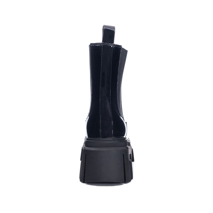 Chinese Laundry - Jenny - Patent Lug Sole Chunky Platform Chelsea Boots