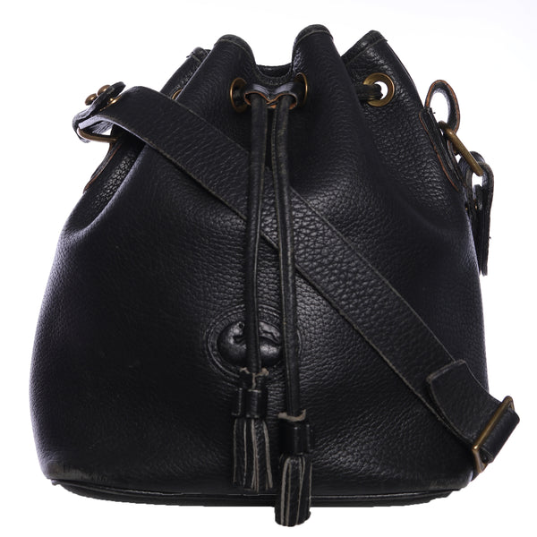Dooney and Bourke Leather Bucket Drawstring Bag