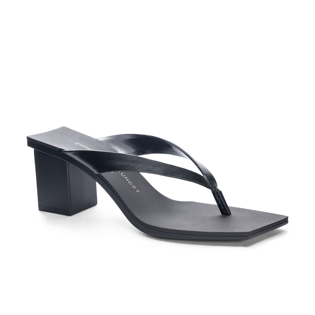 Thong block clearance heel sandals