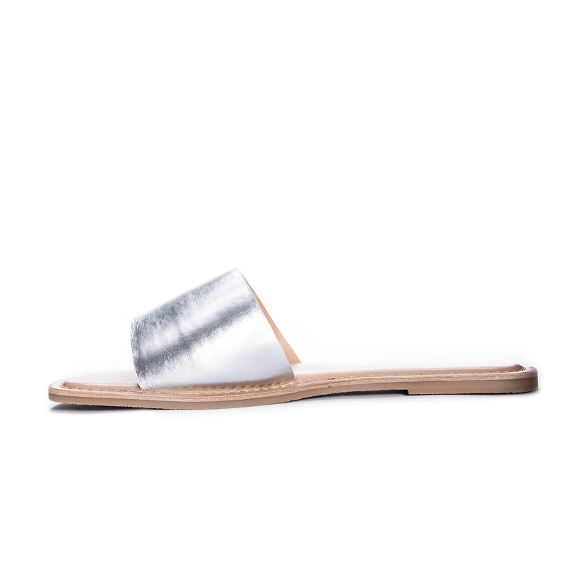 Chinese Laundry Regina Slide Sandals -  Silver