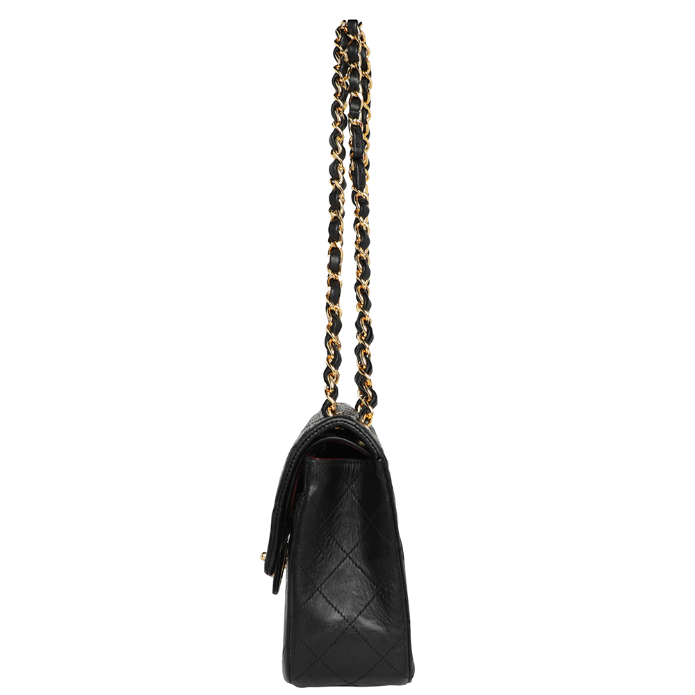 Chanel Black Quilted Soft Patent Shoulder Bag