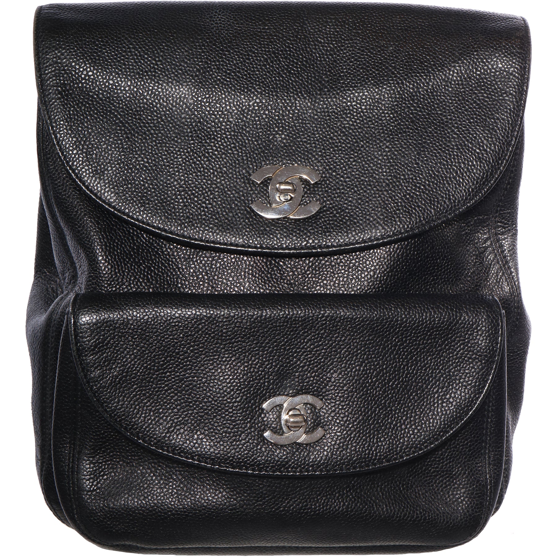 Sold at Auction: CHANEL - Jumbo Classic Flap CC Quilted Black