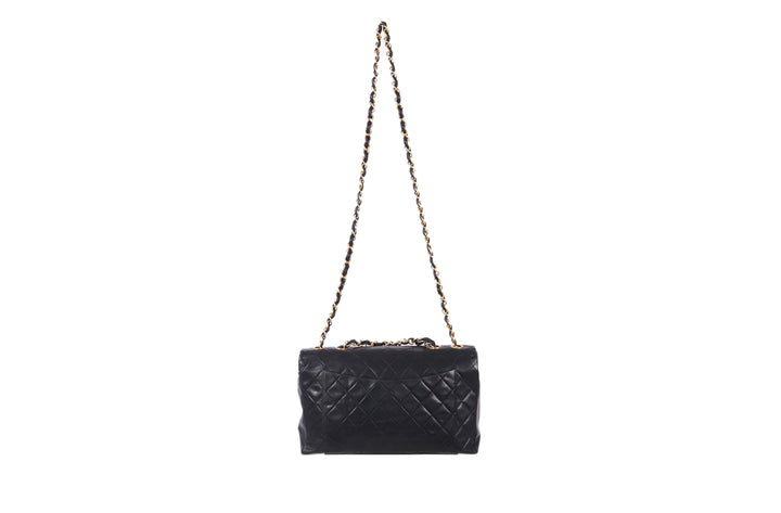 VTG CHANEL JUMBO XL LAMBSKIN LEATHER BAG - Mint Market 