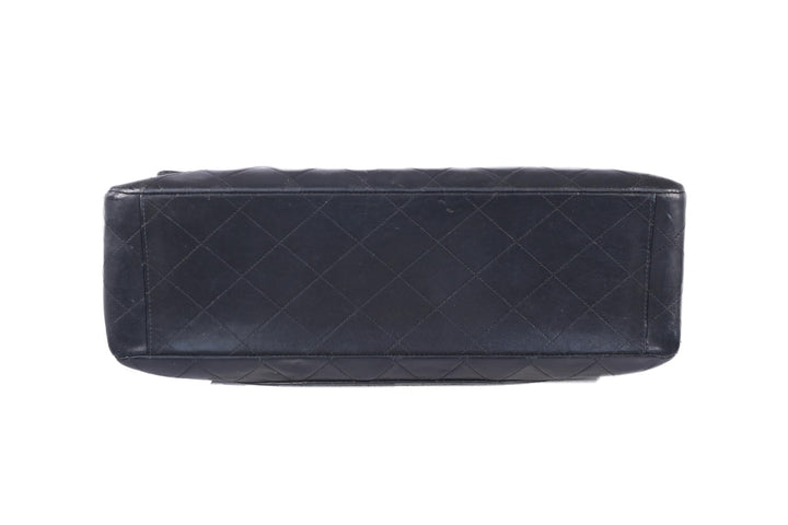 VTG CHANEL JUMBO XL LAMBSKIN LEATHER BAG - Mint Market 